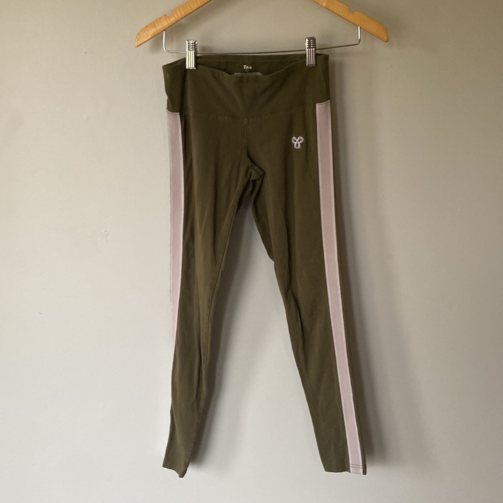 Aritzia TNA pink and green leggings XS